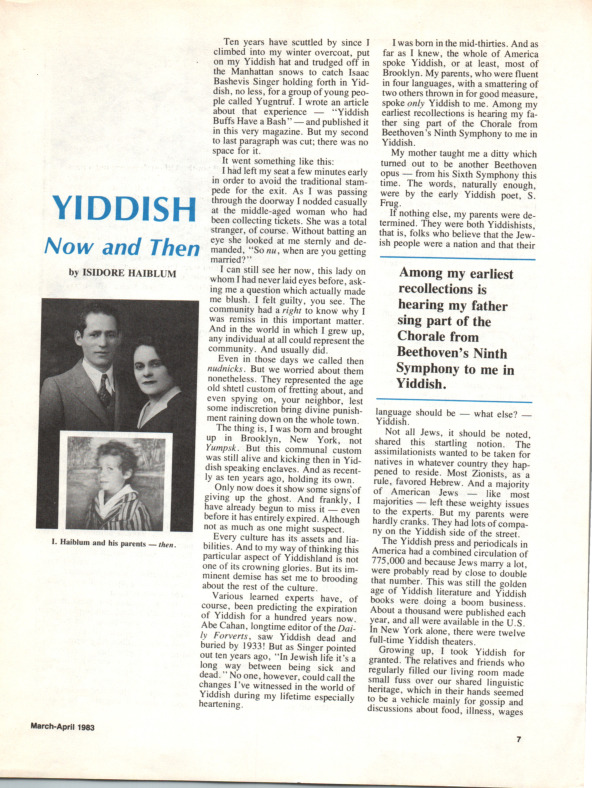 Haiblum - 1983 - Yiddish Now and Then.pdf