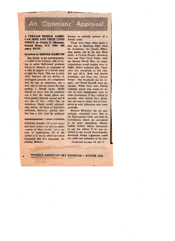 Haiblum - 1986 - An Optomistic Appraisal.pdf