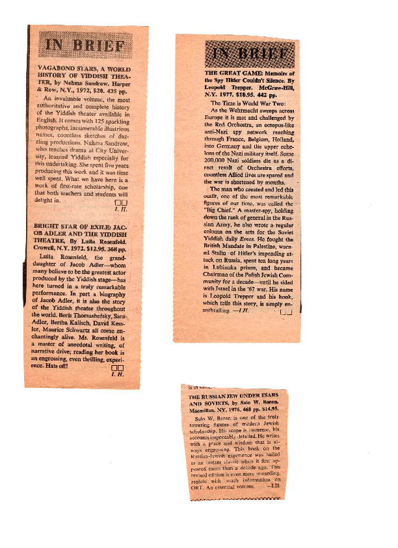 Haiblum - In Brief Various Reviews.pdf