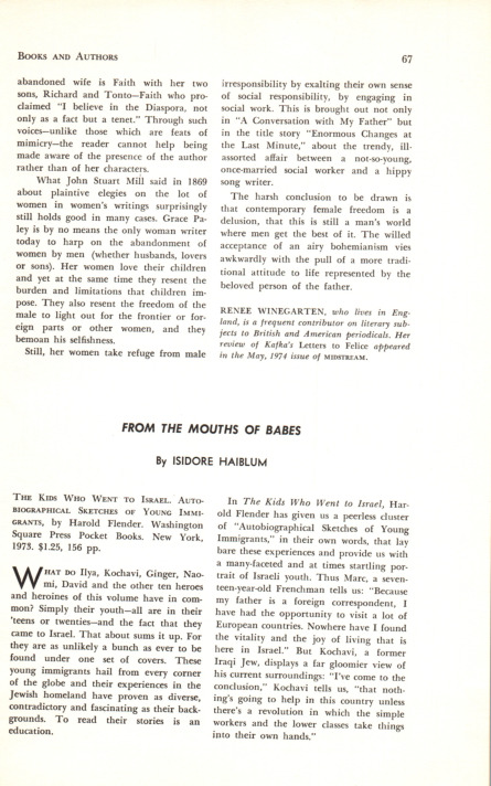 Haiblum - 1974 - From the Mouths of Babes.pdf