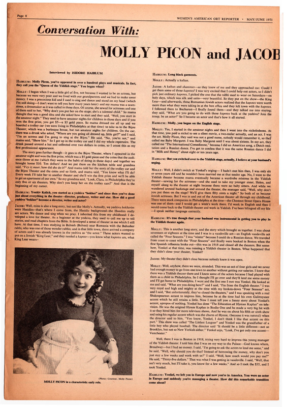 Haiblum - 1971 - Conversation with Molly Picon and Jacob Kalich.pdf
