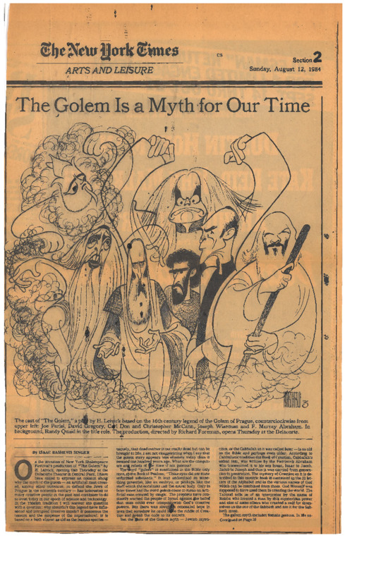 The Golem Is a Myth for Our Time