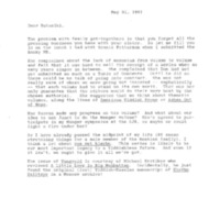 David Roskies to Ruth Wisse