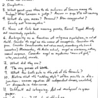 Samson Cycle: Remarks