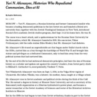 Yuri N. Afanasyev, Historian Who Repudiated Communism, Dies at 81 - The New York Times.pdf
